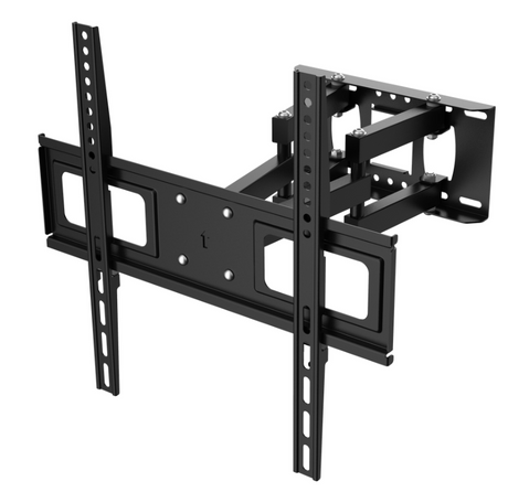 Podium AV 27 to 75-inch tilt & swivel TV bracket with 75kg capacity, VESA compatibility, and heavy-duty steel for secure wall mounting.