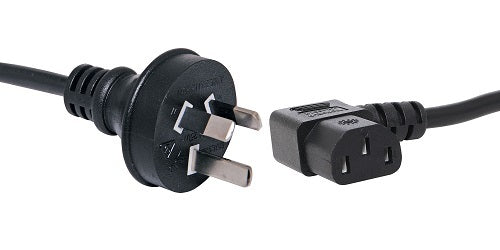 5M 3 Pin Wall Plug to Right Angle IEC C13 Power Cable, offering extended reach and space-saving design with durable, high-quality construction for flexible installations.