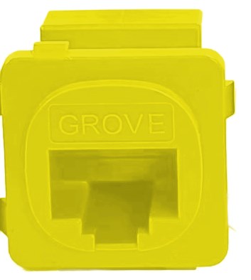 Cat6 Modular Jacks | Bag of 10 | Yellow