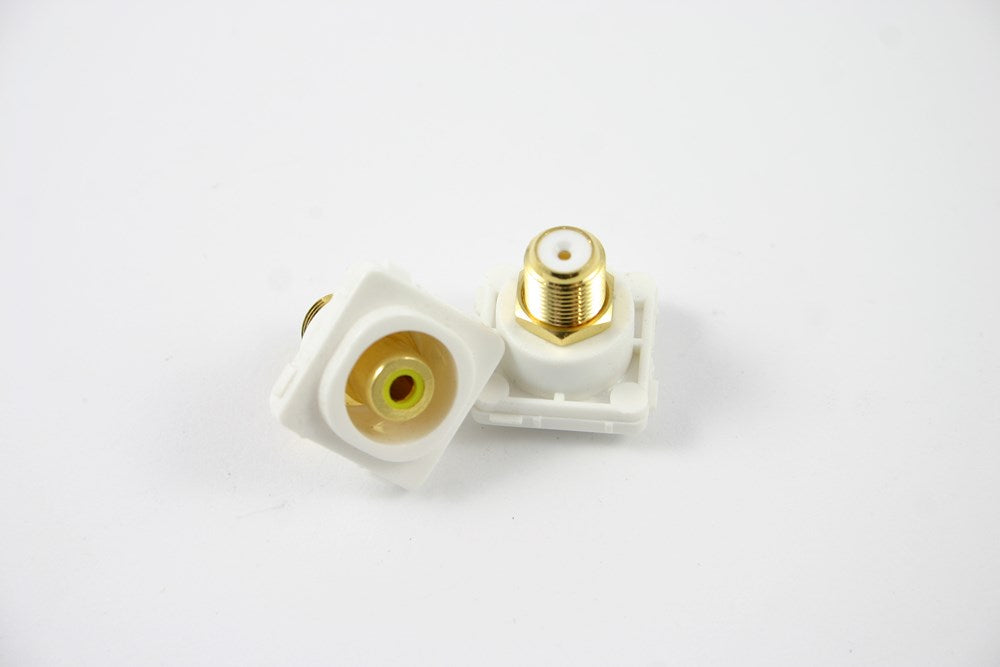 RCA TO F INSERT YELLOW