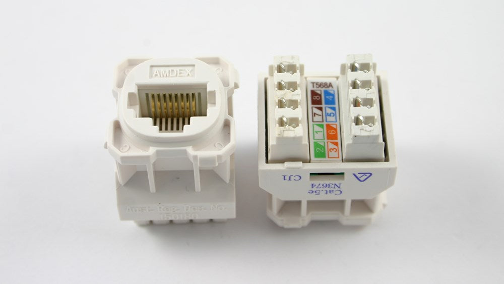 CAT5 JACK TO SUIT CLIPSAL PLATE