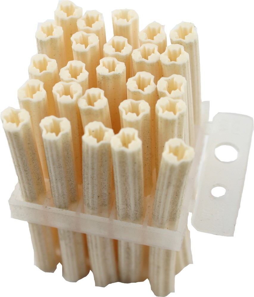 White Wall Plugs 50MM Block of 25