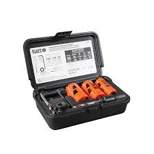 Bi-Metal Holesaw Kit with 20mm, 25mm, and 32mm sizes for precise cutting in wood, metal, plastic, and drywall. Ideal for DIY and professional projects.