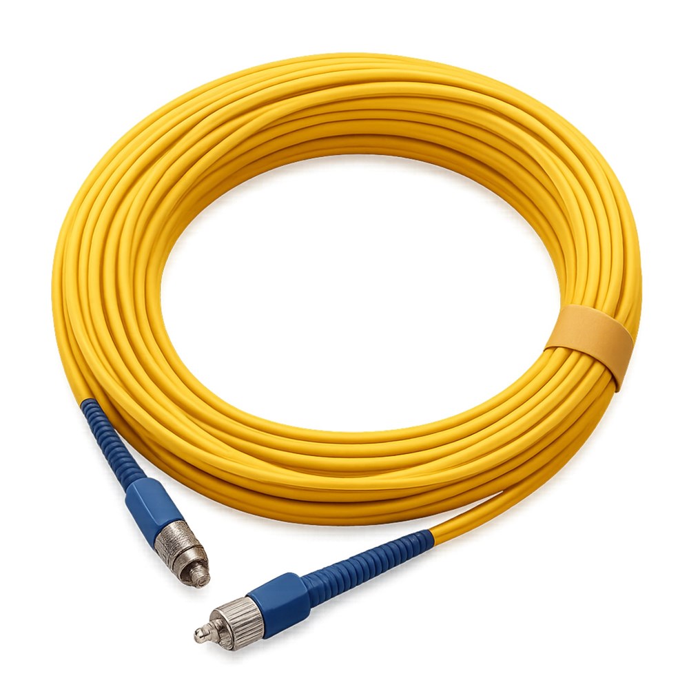10m FC singlemode duplex fibre optic pigtail 9/125µm for long-distance telecom and data centre network connections