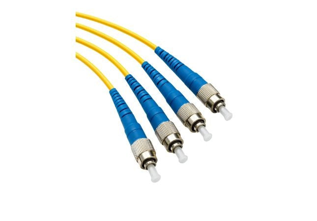 20m FC-FC OS1 OS2 singlemode duplex fibre patch lead for long-distance high-speed network connections