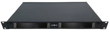 Grove 24 Port 1RU Fixed Fobot for fibre optic cable termination, rack-mountable with durable steel housing and organised cable management