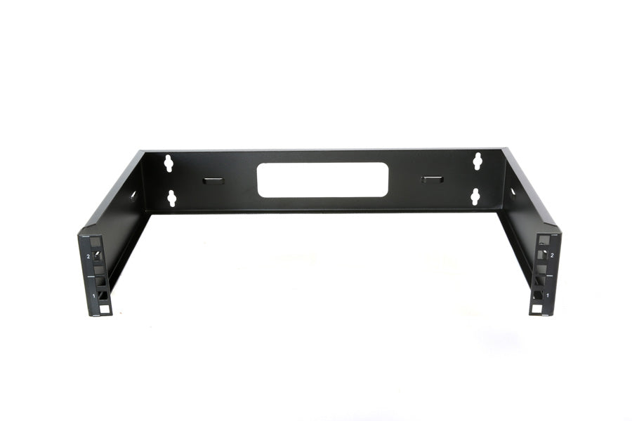 Grove 2RU 300mm Deep Wall Frame for mounting 19-inch rackmount equipment in space-constrained environments.