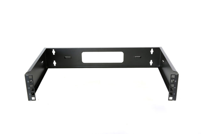 Grove 2RU 300mm Deep Wall Frame for mounting 19-inch rackmount equipment in space-constrained environments.