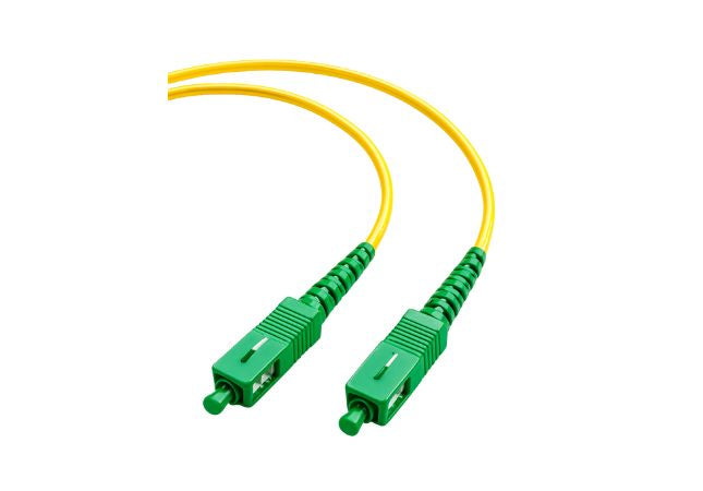 4 m SCA to SCA OS1/OS2 single-mode simplex fibre optic patch lead for reliable long-distance signal transmission