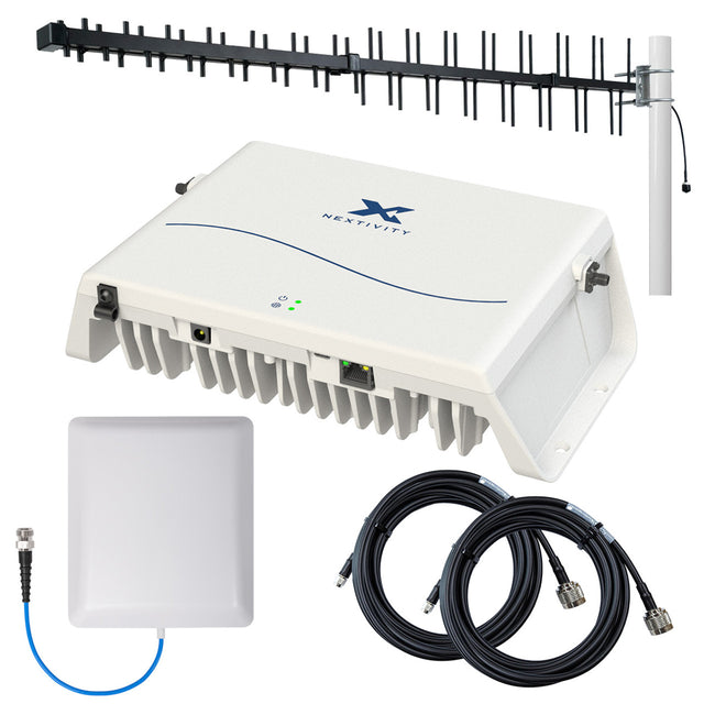 5G signal booster kit for indoor use, compatible with Telstra, Optus, and Vodafone, improves mobile signal inside buildings