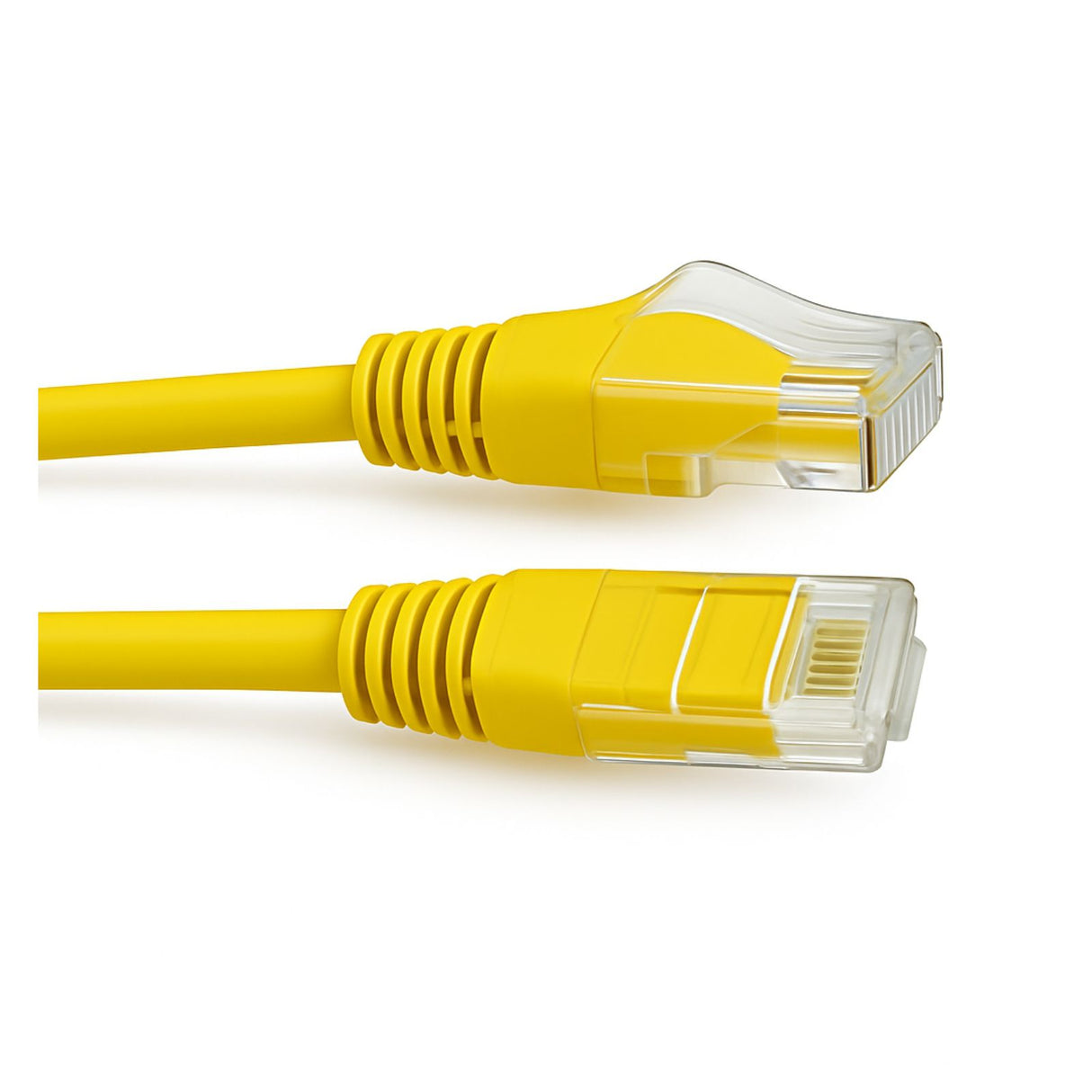 5m yellow Cat6 thin 28 AWG LSZH patch lead for reliable 1 Gbps Ethernet network connections