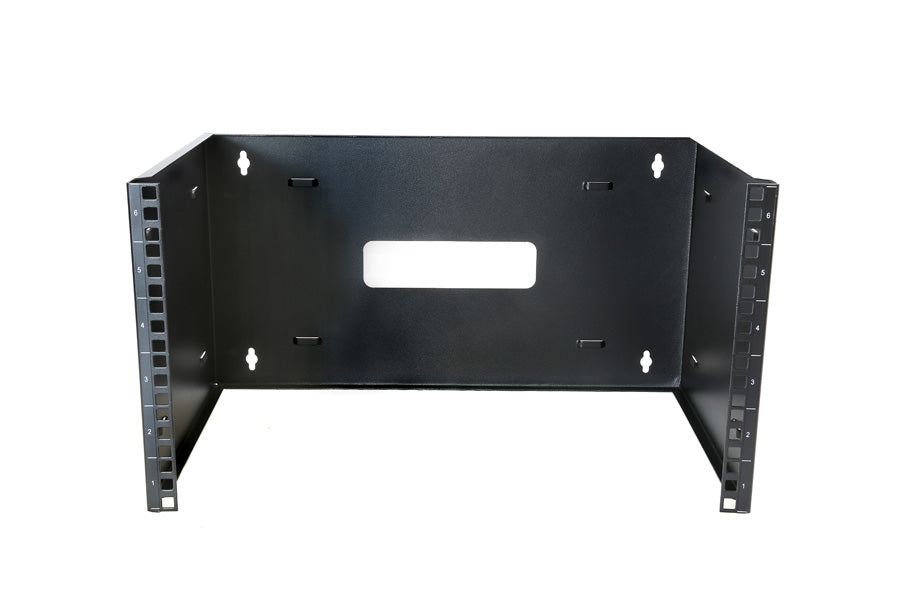Grove 6RU 300 mm Deep Wall Frame for 19-inch racks, ideal for mounting network equipment and patch panels in compact spaces.