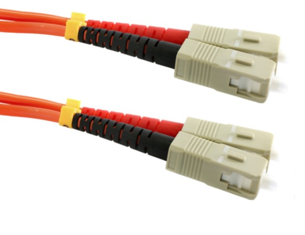 The 8M SC-SC OM1 Duplex Patch Lead is a high-quality fiber optic cable designed for medium-distance connections between SC connectors.