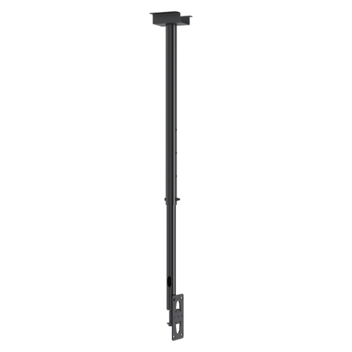 Adjustable ceiling mount pole for TB05, TB06, TB07 brackets, 1050mm–1620mm extension, durable steel build, sleek black finish.