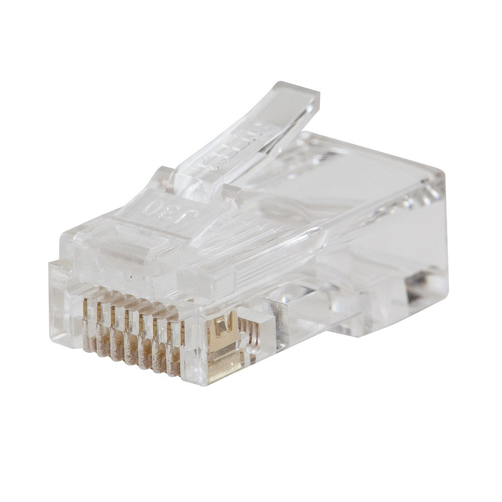 Cat6 RJ45 Pass-Through Plug – easy installation with pass-through design, supports up to 10 Gbps speeds for fast and reliable connections.