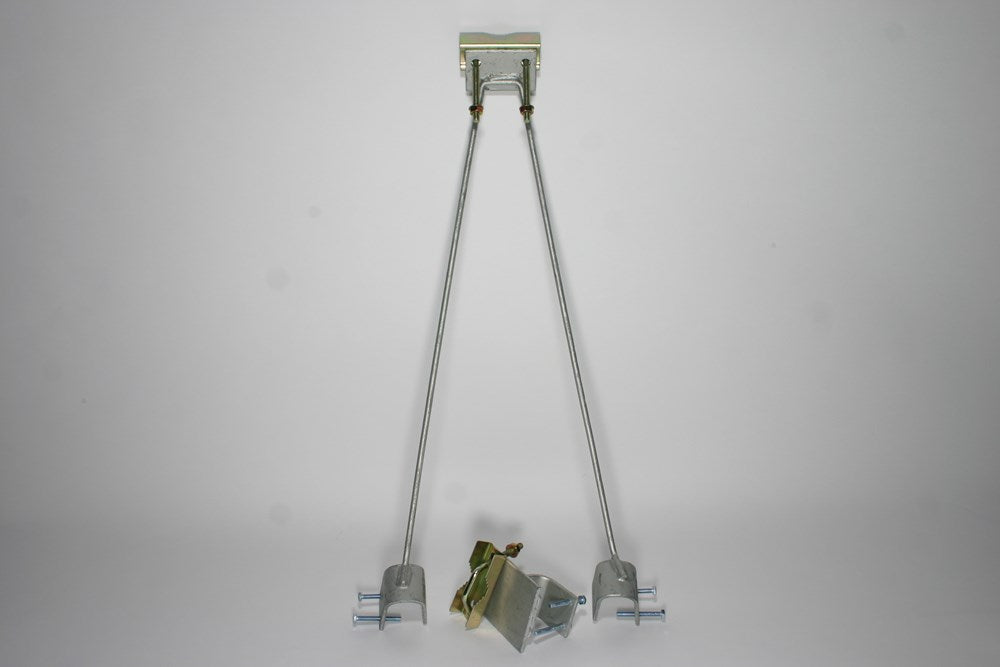 Clip Lock Roof TV Antenna Mount with 1.2m galvanised mast, secure non-penetrating design for clip lock roofs, durable outdoor antenna support