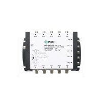 Five Wire 4-Way Splitter for splitting satellite and terrestrial signals into four outputs with DC pass and high signal integrity