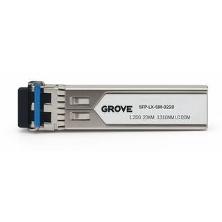 Singlemode OS1/OS2 LC SFP module for media converter with duplex LC connector supporting 1Gbps fibre transmission