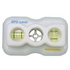 Mini Level for GPO with 2 vials, magnetic base, and high-visibility design for precise switch and outlet alignment by electricians.