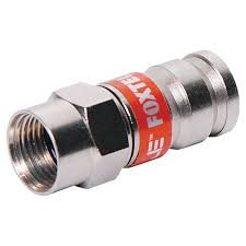 RG6 F Compression Connector, Foxtel Approved, for secure, weatherproof TV, satellite, and broadband installations with minimal signal loss.