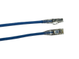 Blue Grove 0.5M Cat6A Thin S/FTP Patch Lead with 28AWG wire for high-speed 10Gbps data transfer, ideal for tight spaces.