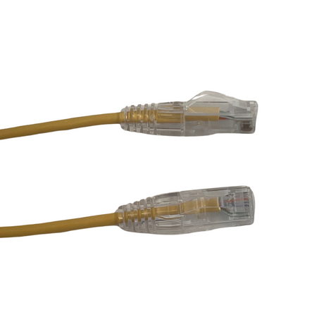 Yellow Grove 1.0M Cat6 Thin 28AWG Patch Lead for fast and reliable networking, designed for compact spaces and efficient setups.