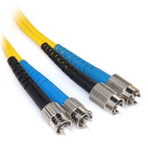 10M FC-FC OS1/OS2 Duplex Patch Lead, designed for long-distance, low-loss single-mode fiber connections with FC connectors, ideal for telecom and data center network setups.