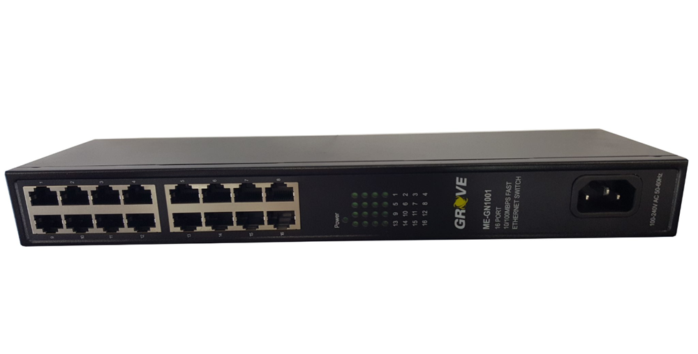 The 16 Port 10/100 Fast Ethernet Switch provides efficient and reliable network connectivity for small to medium-sized networks. 