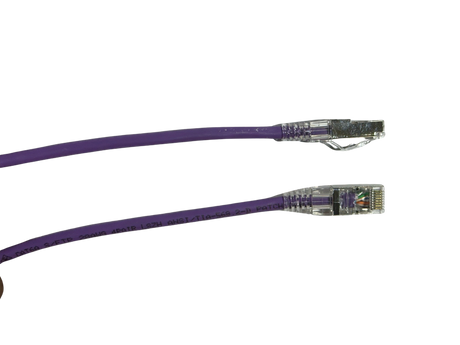 Purple Grove 2.0M Cat6A Thin S/FTP Patch Lead 28AWG for secure, high-speed networking over extended distances, ideal for home and professional setups.