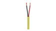 2 Core 15AWG Speaker Cable in a 152m pull box with yellow insulation, designed for high-quality audio transmission in home and professional setups.