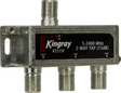 Kingray 2 Way Tap 15dB, 5-2400 MHz, for RF signal distribution with minimal signal degradation, ideal for cable TV and satellite systems.