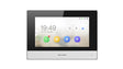 HIKVISION 2 Wire Internal 7-Inch White Monitor featuring a high-resolution touchscreen for intercom communication and video monitoring.