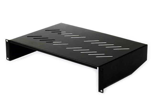 2RU 450mm Black Cantilever Shelf