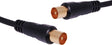 3M White RG6 TV Fly Lead, PAL Male to PAL Male connectors, quad-shielded cable for HD and digital TV, modem, and antenna connections.