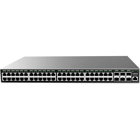 Grandstream 48 Port Managed Data Switch with 48 Gigabit Ethernet ports and 2 SFP ports, offering advanced management features for scalable and high-performance networks.