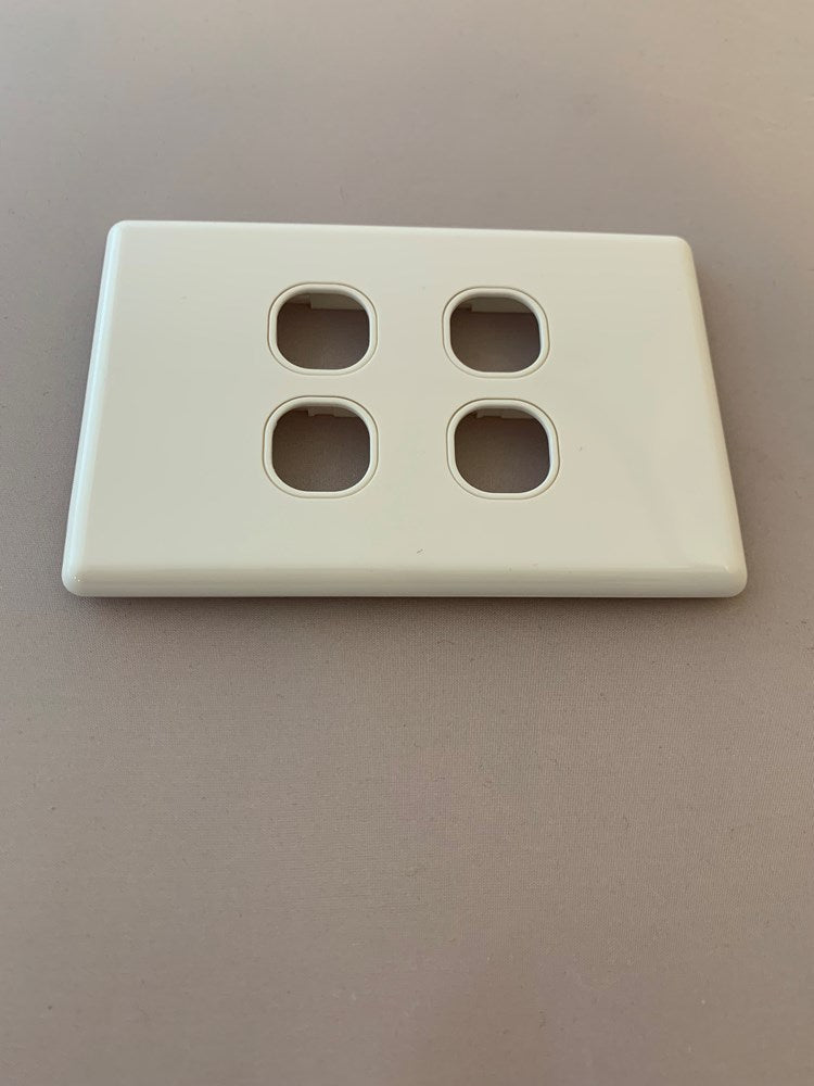 SLIMLINE WALL PLATE 4 GANG