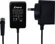 Kingray 500mA DC Power Supply with F-Male Connector, 12V output, and 1.2 m cable for stable telecom and satellite TV performance.