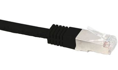 The 50M Outdoor Cat6A Shielded Patch Lead | Black is built for high-performance networking over long distances in outdoor and industrial environments. 