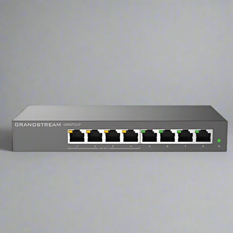 8-Port Gigabit Switch with 4 PoE ports, offering 1 Gbps speeds and the ability to power devices like IP cameras and access points. Ideal for efficient network setups.