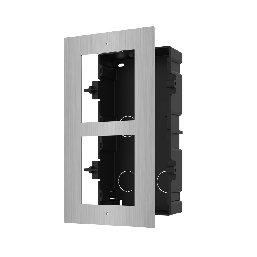 2 Module Flush Mount Box for KD8003 | Stainless Steel