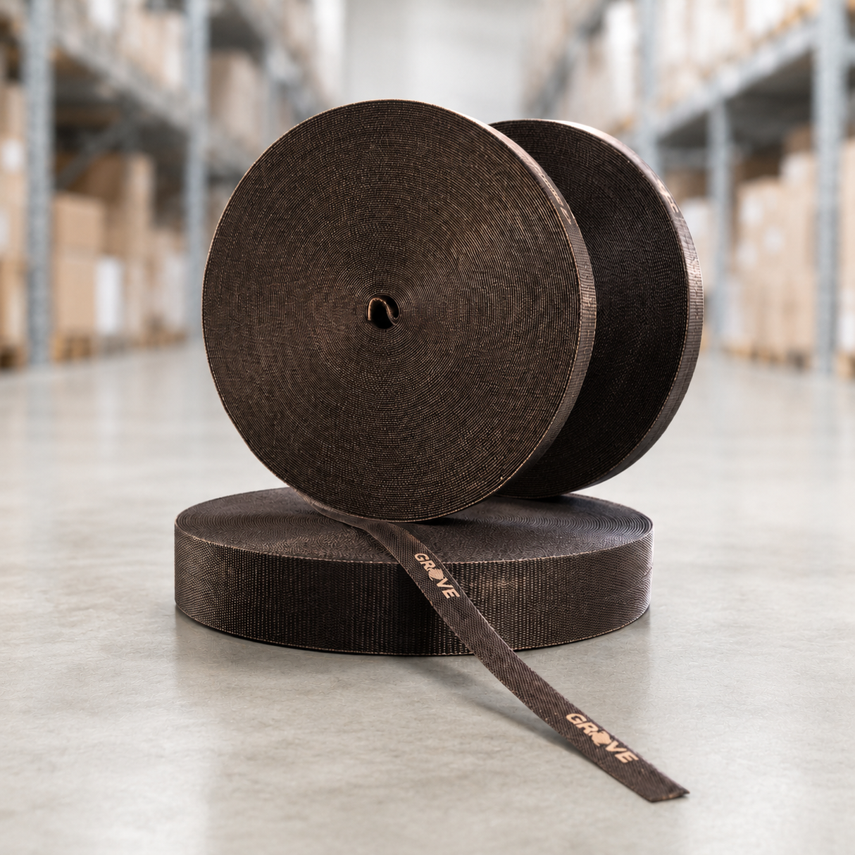 Grove Hook & Loop Tape (19mm x 25m) for secure, reusable fastening in cable management, bundling, and industrial applications.