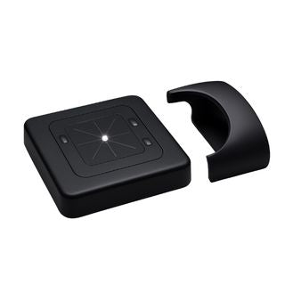 Bullnose Black Outlet Plate