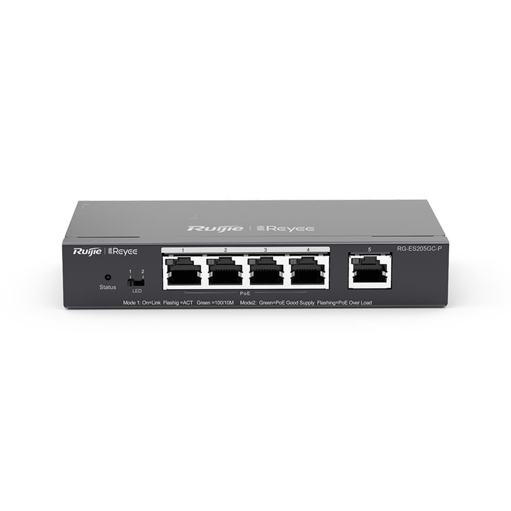 REYEE 5-Port Gigabit Smart Cloud Managed PoE Switch