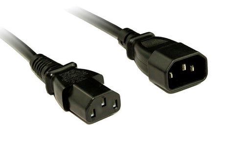 2M C13 to C14 IEC Power Cable for connecting devices with C13 to C14 connectors, offering durable construction and reliable power transfer.