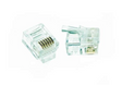 Grove Cat3 6P6C R/So & R/St RJ12 plug for flat and stranded cables, sold in a 100-pack. Suitable for professional telecommunication setups in metric standards.