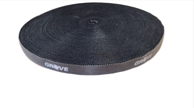 Grove Hook & Loop Tape (12mm x 50m) for secure, reusable fastening in cable management, bundling, and industrial applications.