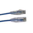 Grove 0.5M Cat6 Thin 28AWG LSZH Patch Lead in blue, slim Ethernet cable, 1Gbps, PoE compatible, low smoke zero halogen jacket