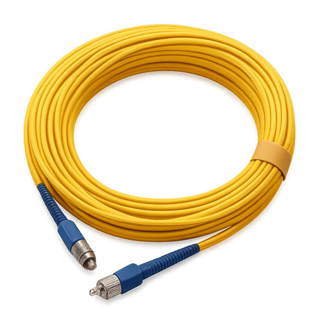 10m FC singlemode duplex fibre optic pigtail 9/125µm for long-distance telecom and data centre network connections