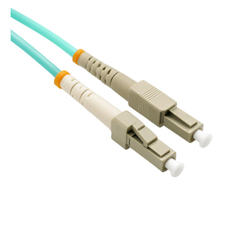 10 m SC-LC OM3 MM duplex patch lead with 50/125 µm fibre and LSZH jacket for reliable, high-speed network connections