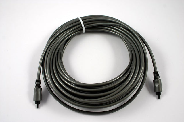 10 metre TOSLINK optical fibre cable for digital audio connection between TV, soundbar or home theatre system